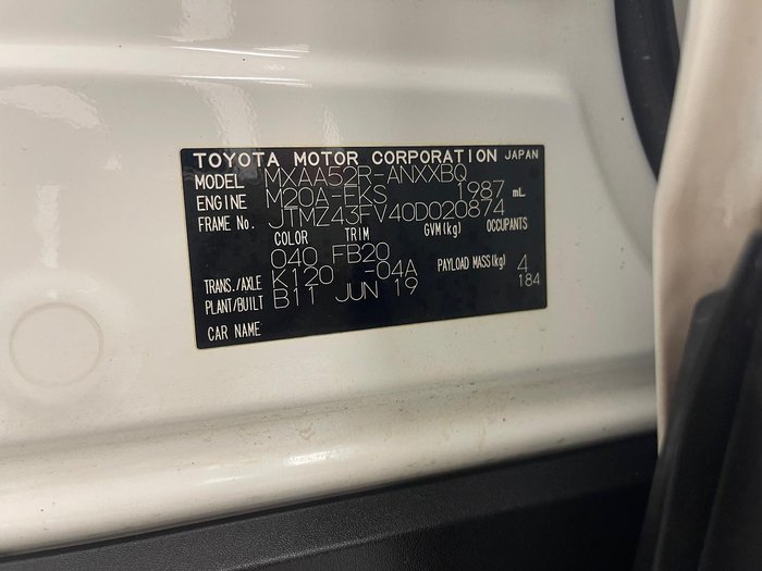 2019 Toyota RAV4 GX MXAA52R Glacier White