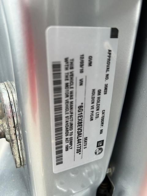 2010 Holden Calais V VE MY10 Nitrate