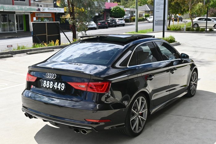 2015 Audi S3 8V MY16 Four Wheel Drive Brilliant Black