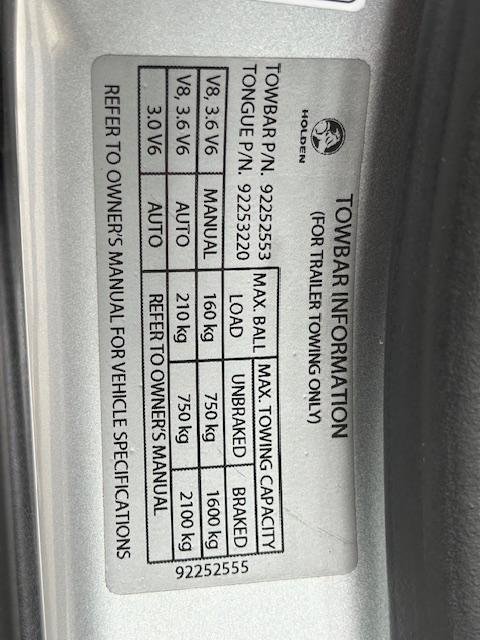2014 Holden Calais V VF MY14 Nitrate