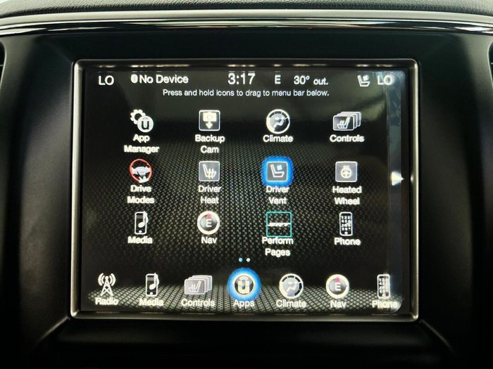 2017 Jeep Grand Cherokee SRT WK MY17 4X4 On Demand