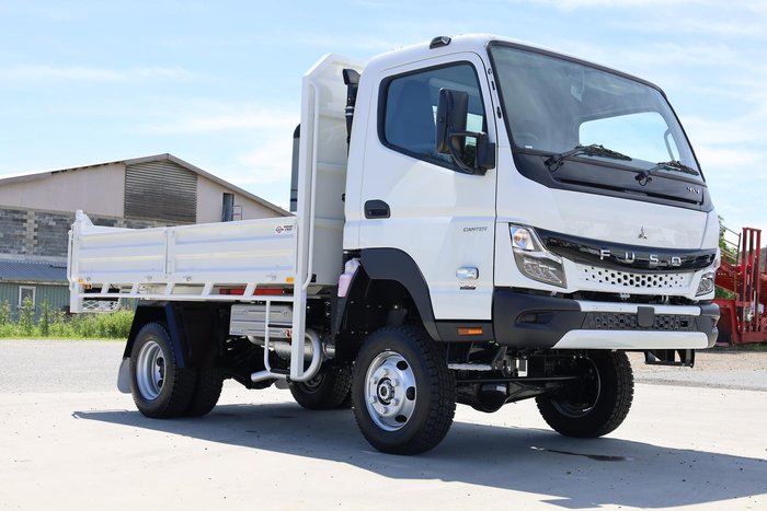 2025 Fuso Canter FG 4x4 Canter Tipper with Dropsides White