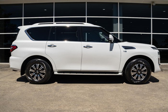 2021 Nissan Patrol Ti-L Y62 MY21 4X4 Dual Range Moonstone White