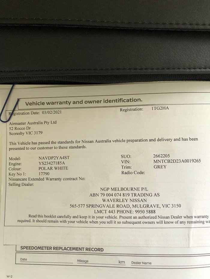 2021 Nissan Navara ST D23 MY21 4x2 Solid White