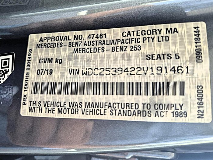 2019 Mercedes-Benz GLC-Class GLC200 X253 Selenite Grey