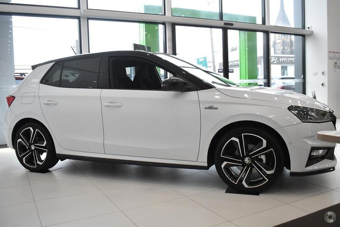 2025 SKODA Fabia 110TSI Monte Carlo PJ MY25 Moon White