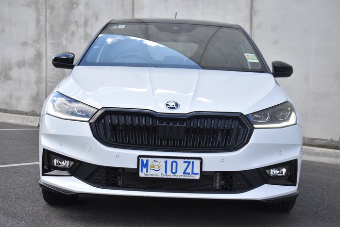 2025 SKODA Fabia 110TSI Monte Carlo PJ MY25 Moon White