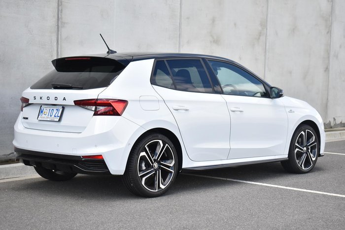 2025 SKODA Fabia 110TSI Monte Carlo PJ MY25 Moon White