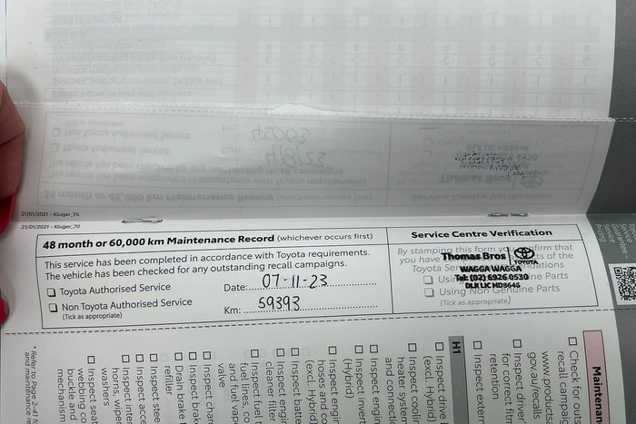 2022 Toyota Kluger GX