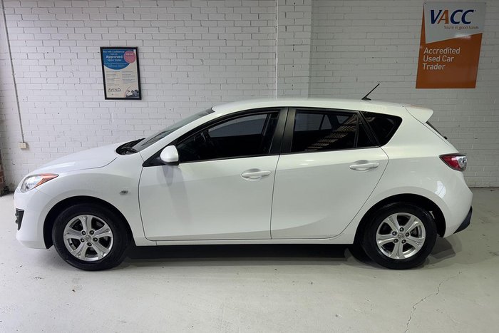2010 Mazda 3 Maxx BL Series 1 MY10 Crystal White Pearl
