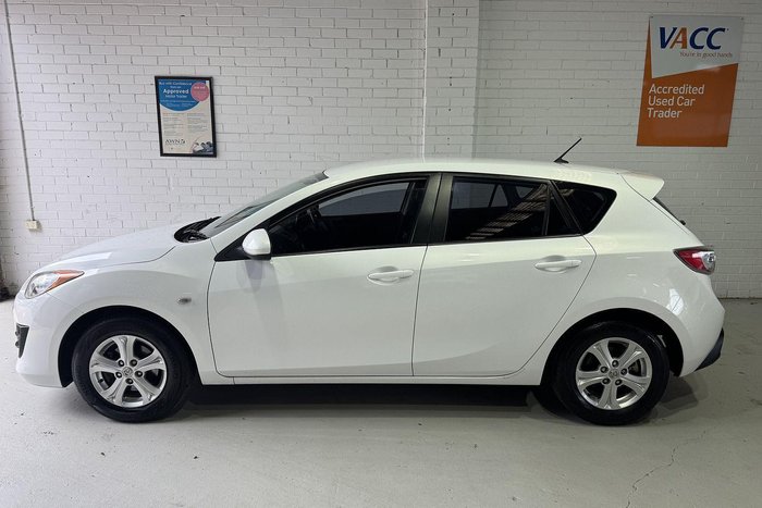 2010 Mazda 3 Maxx BL Series 1 MY10 Crystal White Pearl