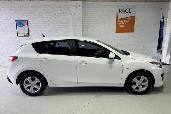 2010 Mazda 3 Maxx BL Series 1 MY10 Crystal White Pearl