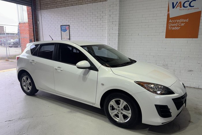 2010 Mazda 3 Maxx BL Series 1 MY10 Crystal White Pearl