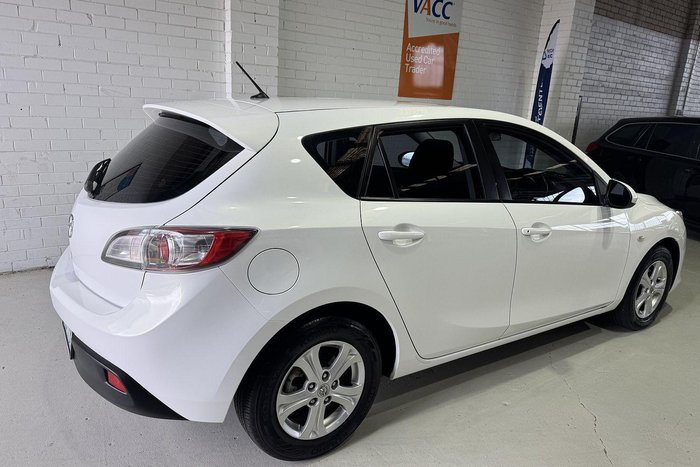2010 Mazda 3 Maxx BL Series 1 MY10 Crystal White Pearl