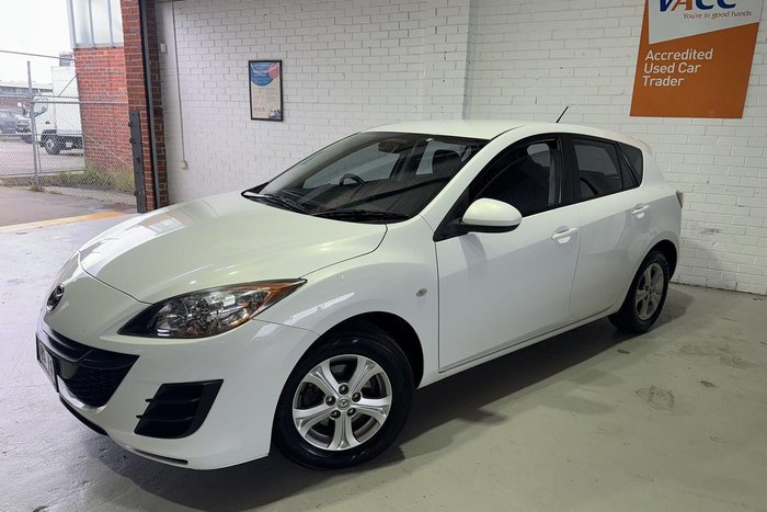 2010 Mazda 3 Maxx BL Series 1 MY10 Crystal White Pearl