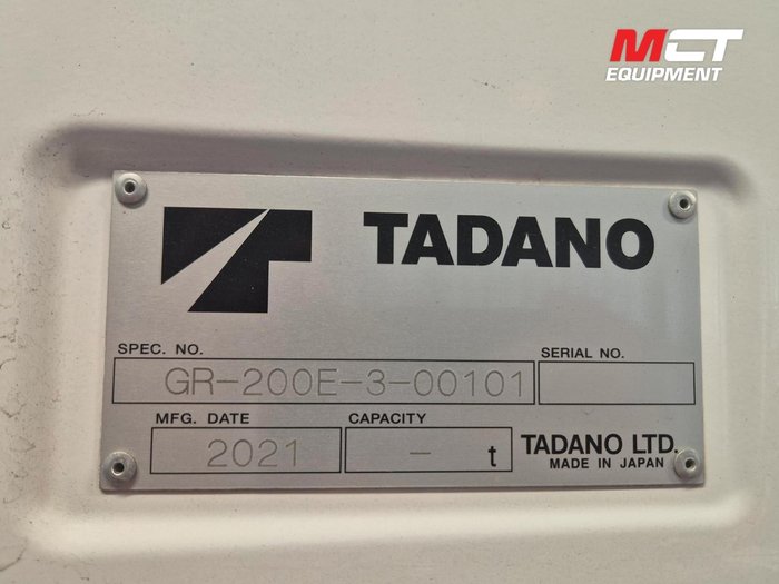 2021 Tadano Gr200ex