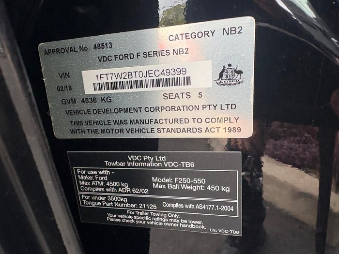 2019 Ford F250 SCA Performance Black Widow