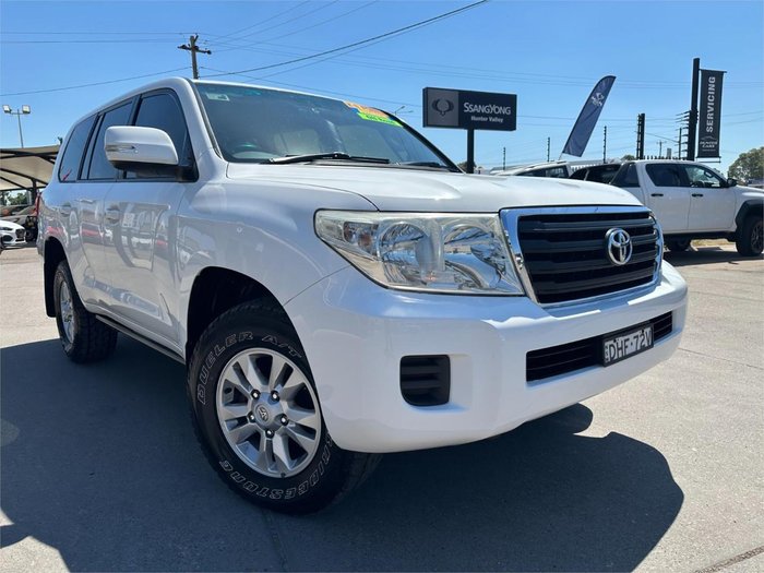 2012 Toyota Landcruiser GXL VDJ200R MY12 4X4 Constant Glacier White