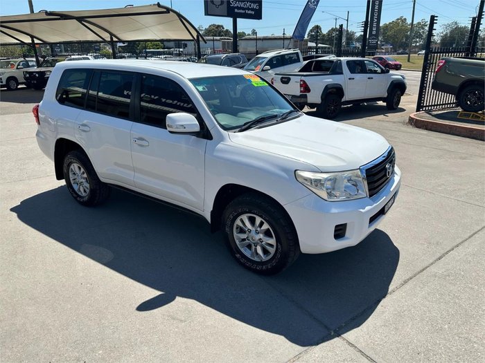2012 Toyota Landcruiser GXL VDJ200R MY12 4X4 Constant Glacier White