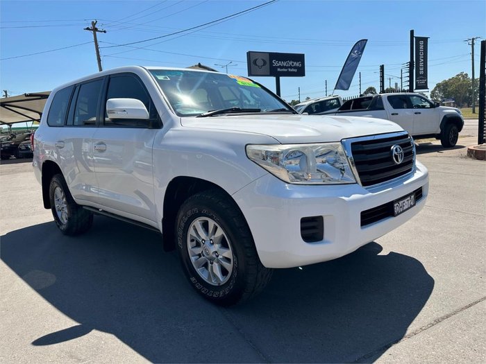 2012 Toyota Landcruiser GXL VDJ200R MY12 4X4 Constant Glacier White