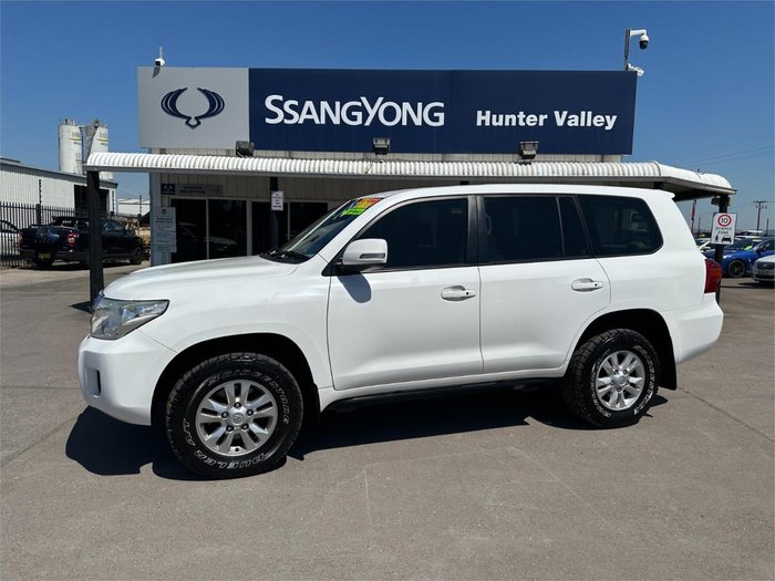 2012 Toyota Landcruiser GXL VDJ200R MY12 4X4 Constant Glacier White
