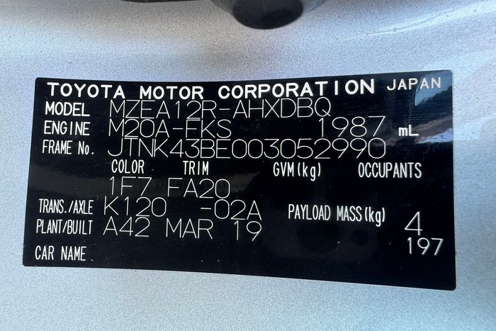 2019 Toyota Corolla Ascent Sport