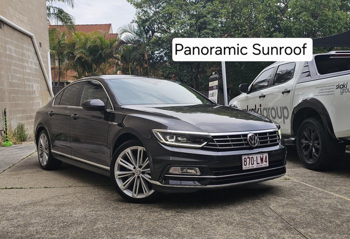 2017 Volkswagen Passat 206TSI R-Line B8 MY18 Four Wheel Drive Manganese Grey