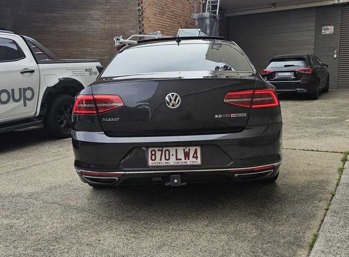 2017 Volkswagen Passat 206TSI R-Line B8 MY18 Four Wheel Drive Manganese Grey