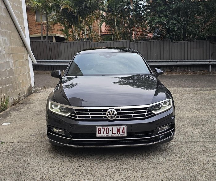 2017 Volkswagen Passat 206TSI R-Line B8 MY18 Four Wheel Drive Manganese Grey