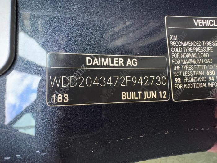 2012 Mercedes-Benz C-Class C250 BlueEFFICIENCY