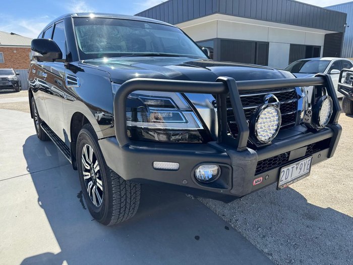 2021 Nissan Patrol Ti Y62 MY21 4X4 Dual Range Black Obsidian