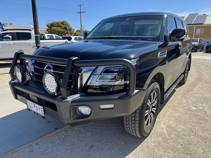 2021 Nissan Patrol Ti Y62 MY21 4X4 Dual Range Black Obsidian