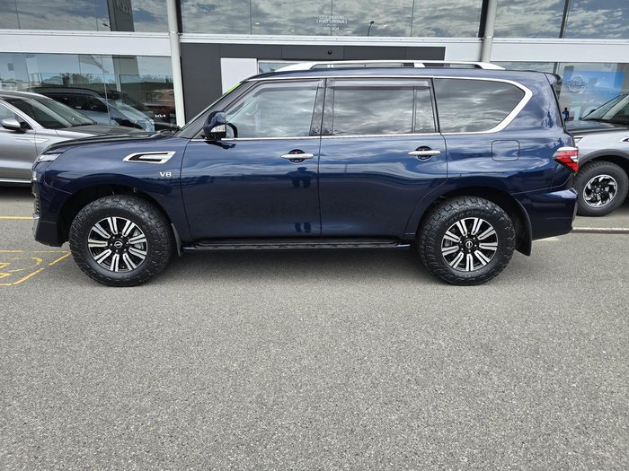 2023 Nissan Patrol Ti-L Y62 MY23 4X4 Dual Range Hermosa Blue