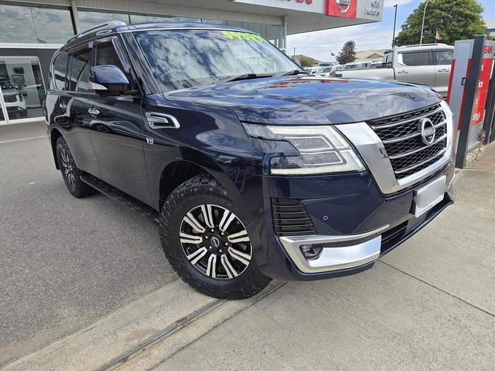 2023 Nissan Patrol Ti-L Y62 MY23 4X4 Dual Range Hermosa Blue