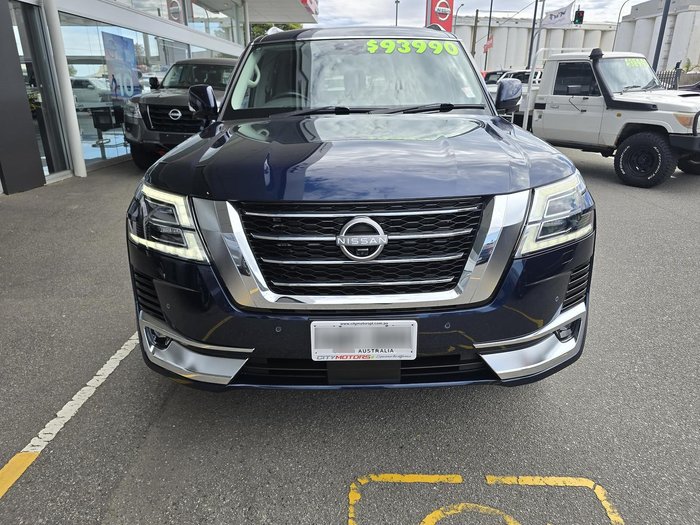 2023 Nissan Patrol Ti-L Y62 MY23 4X4 Dual Range Hermosa Blue