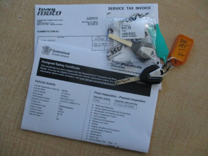 2022 CFMOTO MT TOURING BLUE