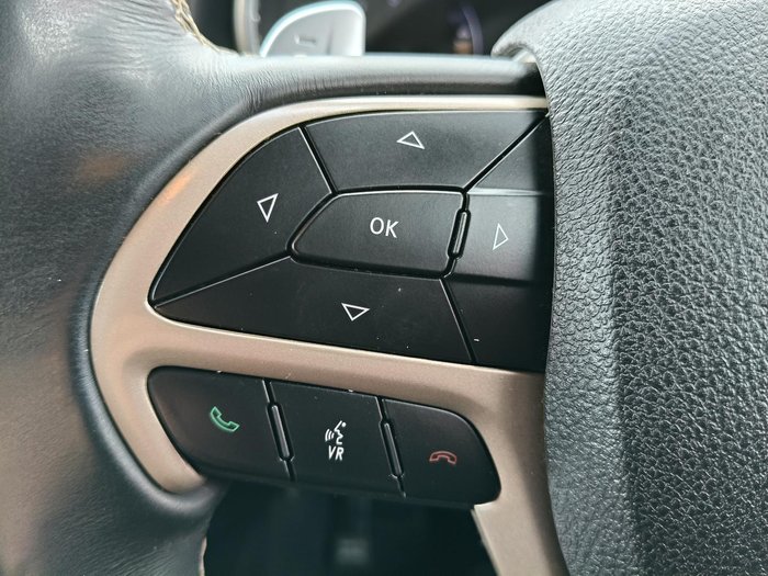 2017 Jeep Grand Cherokee Overland WK MY17 4X4 Dual Range Diamond Black Crystal