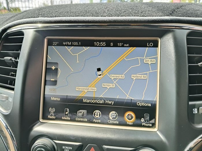 2017 Jeep Grand Cherokee Overland WK MY17 4X4 Dual Range Diamond Black Crystal