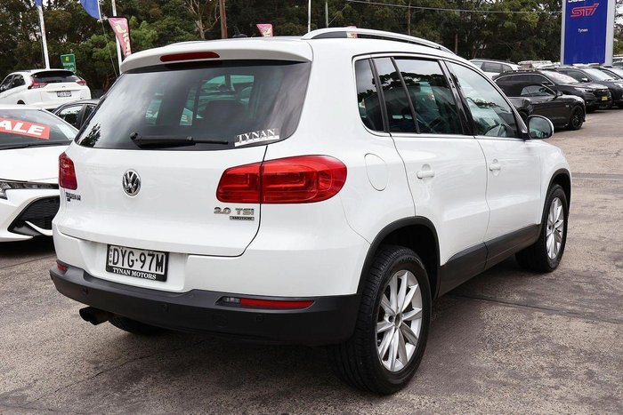 2014 Volkswagen Tiguan 132TSI 5N MY15 Four Wheel Drive Pure White