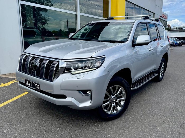 2018 Toyota Landcruiser Prado Kakadu GDJ150R 4X4 Dual Range Silver Pearl
