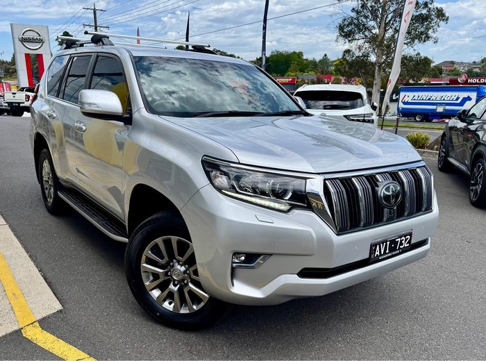 2018 Toyota Landcruiser Prado Kakadu GDJ150R 4X4 Dual Range Silver Pearl