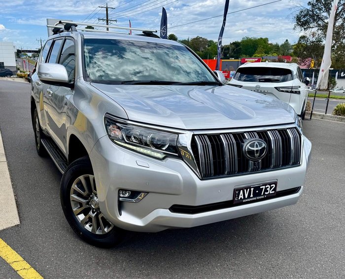 2018 Toyota Landcruiser Prado Kakadu GDJ150R 4X4 Dual Range Silver Pearl