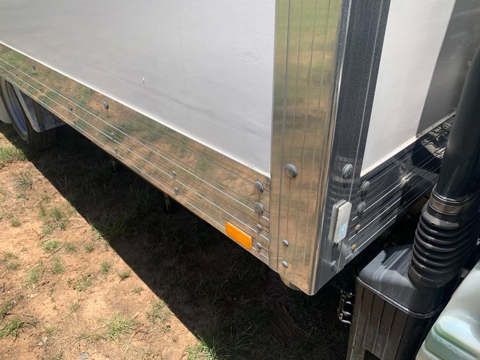 2019 Fuso Canter 515 Wide Cab Rental Pantech With 750Kg Tuckaway Tailgate Loader In Stock Now! White