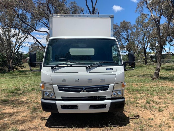 2019 Fuso Canter 515 Wide Cab Rental Pantech With 750Kg Tuckaway Tailgate Loader In Stock Now! White