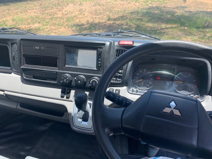 2019 Fuso Canter 515 Wide Cab Rental Pantech With 750Kg Tuckaway Tailgate Loader In Stock Now! White