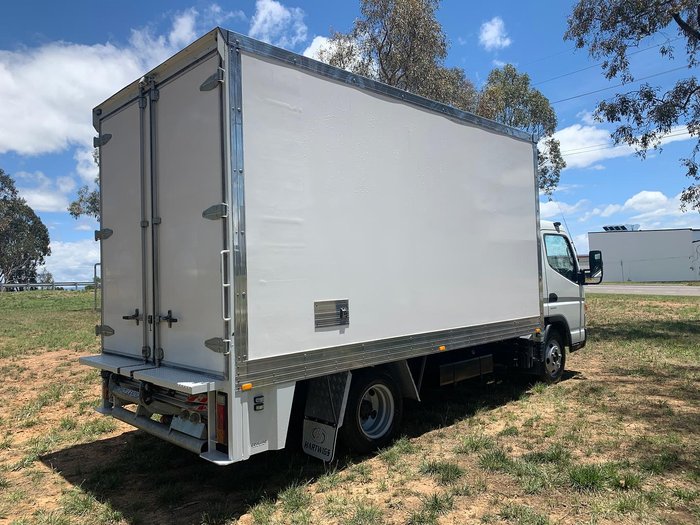 2019 Fuso Canter 515 Wide Cab Rental Pantech With 750Kg Tuckaway Tailgate Loader In Stock Now! White