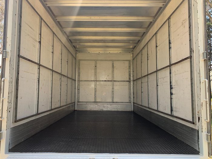 2019 Fuso Canter 515 Wide Cab Rental Pantech With 750Kg Tuckaway Tailgate Loader In Stock Now! White