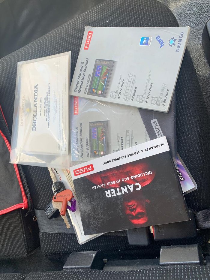 2019 Fuso Canter 515 Wide Cab Rental Pantech With 750Kg Tuckaway Tailgate Loader In Stock Now! White