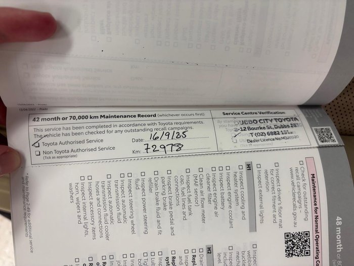 2023 Toyota Landcruiser Prado VX GDJ150R 4X4 Dual Range Peacock Black