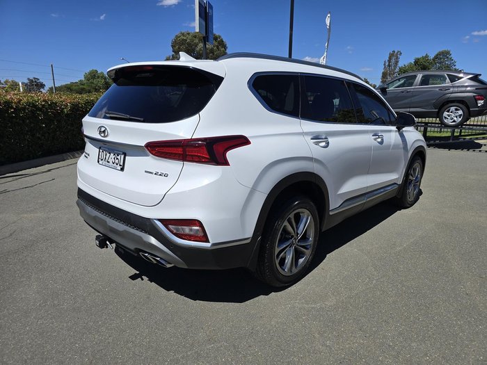 2018 Hyundai Santa Fe Highlander TM MY19 4X4 On Demand White Cream